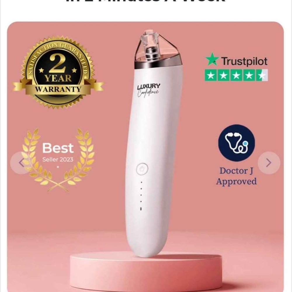 Luxury Confidence  Electric Facial Pore Vacuum NEW SEALED BOX